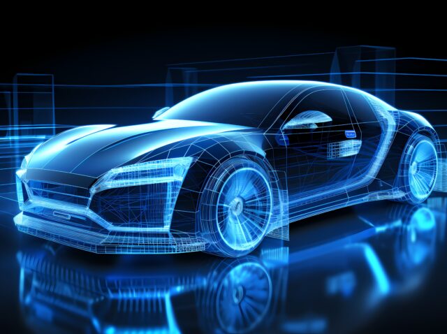 view-three-dimensional-car